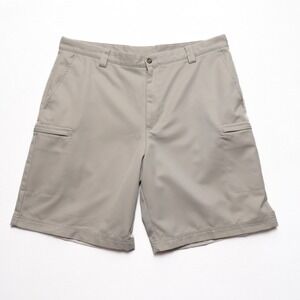 IZOD XFG Golf Shorts Mens 38 Beige Performance Cargo Lightweight Pockets